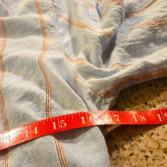 Old Navy Waist Defined Striped Shirt Dress 3/4 Sleeve Women size M - Picture 13 of 15